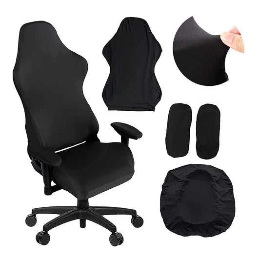 Gaming Armchair Seat Cover Elastic Office Banquet Chair Cover Anti Dirty Seat Case Stretch E Sports Chair Computer Chair Cover